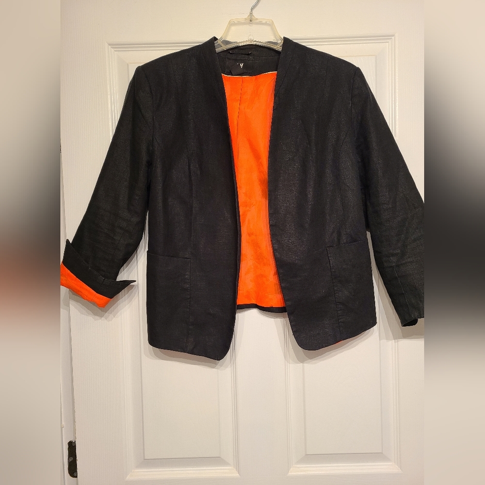 H&M Linen Blazer Size 12